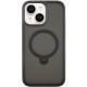 TPU+PC чохол Metal Buttons with MagSafe Colorful HQ Ring для Apple iPhone 15 (6.1") Black