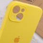 Чохол Silicone Case Full Camera Protective (AA) для Apple iPhone 14 (6.1") Жовтий / Yellow / PVH