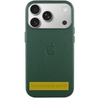 Чохол шкіряний Leather Case (AA) with MagSafe and Animation для Apple iPhone 17 Air (6.5") Forest Green