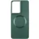 TPU чохол Bonbon Metal Style with MagSafe для Samsung Galaxy S24 Ultra Зелений / Army Green