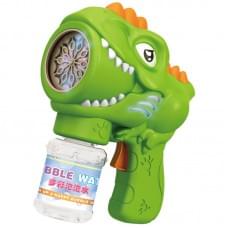 Пістолет з мильними бульбашками H007 Dinosaur + bottle 50ml Green
