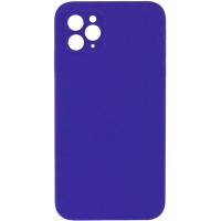 Чохол Silicone Case Square Full Camera Protective (AA) NOLOGO для Apple iPhone 11 Pro (5.8") Фіолетовий / Ultra Violet