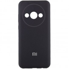 Чохол Silicone Cover Lakshmi Full Camera (AA) with logo для Xiaomi Redmi A3 Чорний / Black