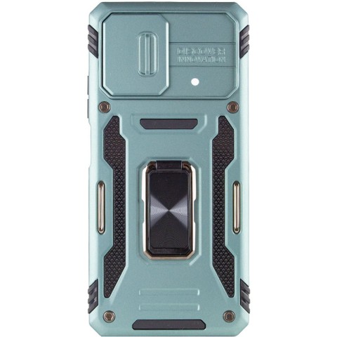 Ударостійкий чохол Camshield Army Ring для Xiaomi Poco F5 / Note 12 Turbo Зелений / Light Green