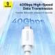 Дата кабель Baseus Superior Series 2 USB4 Full-Function Type-C to Type-C 240W (1m) (P10365200211) Moon White