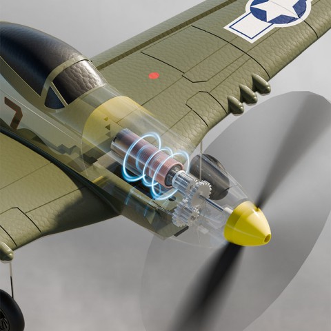 Літак на радіокеруванні SCHE W551 Four-channel Stunt Fighter Green