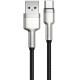 Дата кабель Baseus Cafule Metal Data USB to Type-C 66W (2m) (CAKF0002) Black