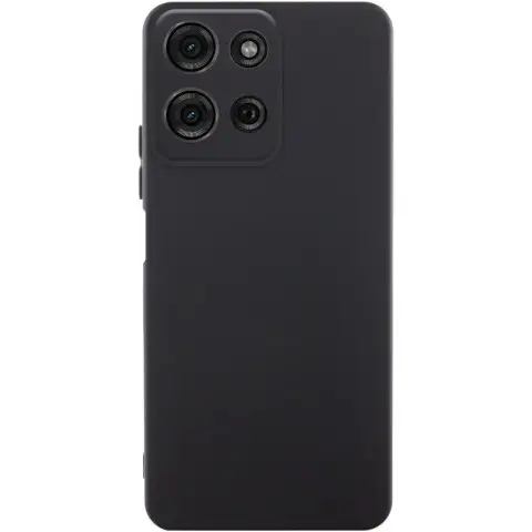 Чохол Silicone Cover Lakshmi Full Camera (AA) для Motorola Moto G75 5G Чорний / Black