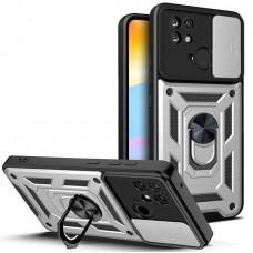 Чохол Ummi Camshield Serge Ring для Xiaomi Redmi 10C Срібний