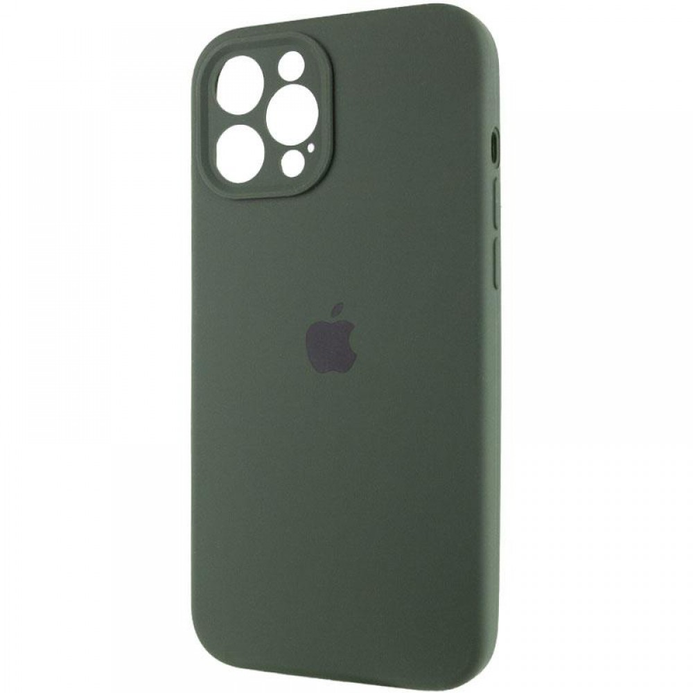 Чохол Silicone Case Full Camera Protective (AA) для Apple iPhone 12 Pro (6.1") Зелений / Cyprus Green