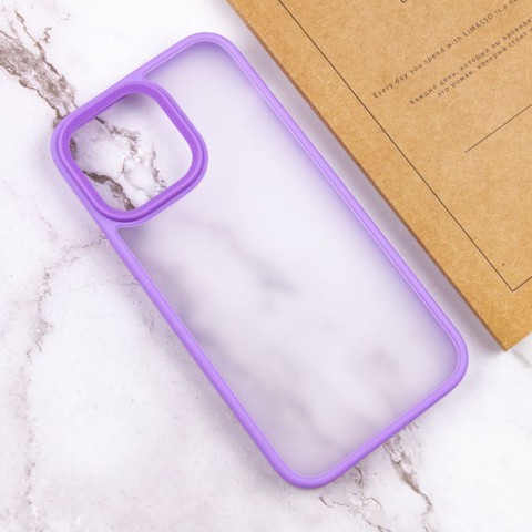 TPU+PC чохол Metal Buttons для Apple iPhone 15 Pro Max (6.7") Бузковий