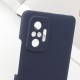 Чохол Silicone Cover Lakshmi Full Camera (AAA) для Xiaomi Redmi Note 10 Pro / 10 Pro Max Темно-синій / Midnight blue