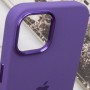 Чохол Silicone Case Metal Buttons (AA) для Apple iPhone 14 (6.1") Фіолетовий / Iris