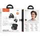 Бездротові TWS навушники Hoco EA9 Clear sound clip-on Black