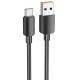 Дата кабель Hoco X96 Hyper USB to Type-C 27W (1m) Black
