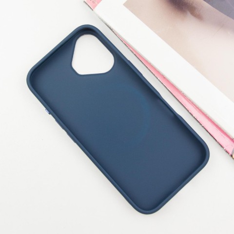 TPU чохол Bonbon Metal Style with MagSafe для Apple iPhone 16 Plus (6.7") Синій / Cosmos Blue