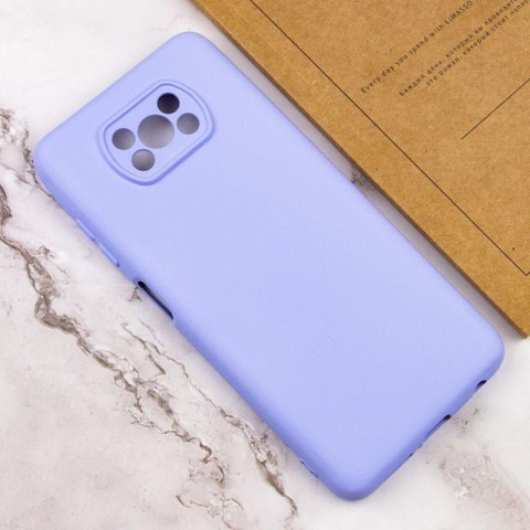 Чохол Silicone Cover Lakshmi Full Camera (AAA) для Xiaomi Poco X3 NFC / Poco X3 Pro Бузковий / Dasheen