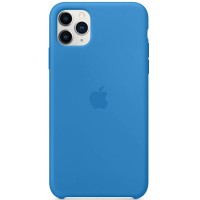 Чохол Silicone case (AAA) для Apple iPhone 11 Pro Max (6.5") Синій / Surf Blue