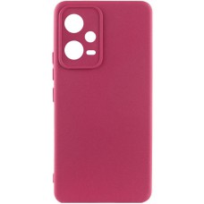 Чохол Silicone Cover Lakshmi Full Camera (A) для Xiaomi Poco X5 5G / Redmi Note 12 5G Бордовий / Marsala