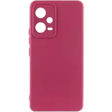 Чохол Silicone Cover Lakshmi Full Camera (A) для Xiaomi Poco X5 5G / Redmi Note 12 5G Бордовий / Marsala