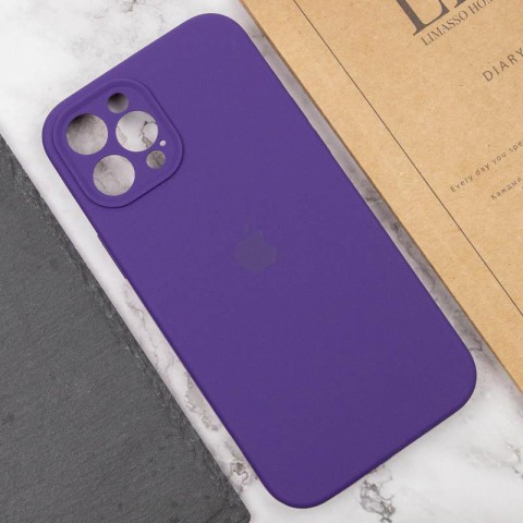 Чохол Silicone Case Full Camera Protective (AA) для Apple iPhone 15 Pro Max (6.7") Фіолетовий / Amethyst