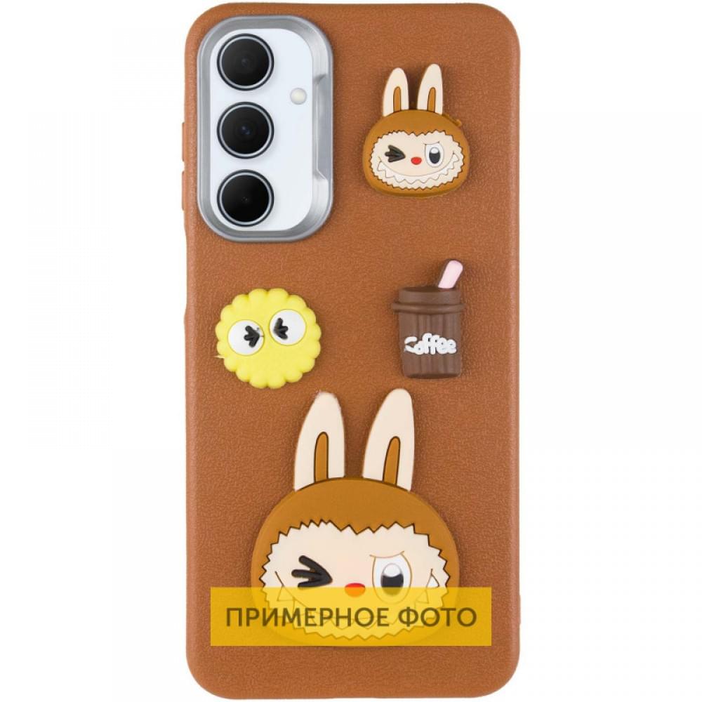 Чохол TPU Leather Toys для Xiaomi Poco X6 / Note 13 Pro 5G Labubu / Brown
