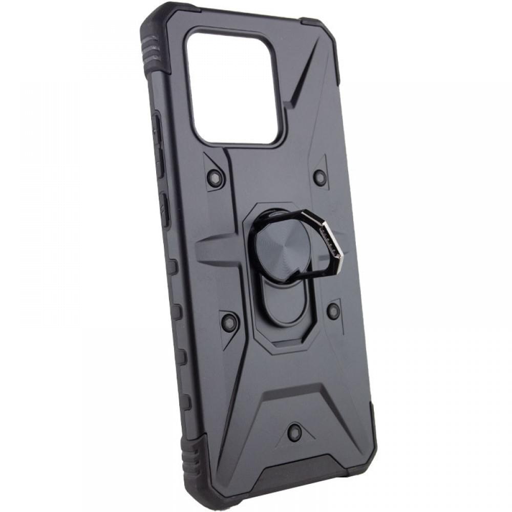 Ударостійкий чохол Pathfinder Ring для Xiaomi Redmi 10C / Poco C40 Чорний / Black