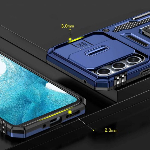 Ударостійкий чохол Camshield Army Ring для Samsung Galaxy A35 / A55 Синій / Navy