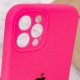 Чохол Silicone Case Full Camera Protective (AA) для Apple iPhone 12 Pro Max (6.7") Рожевий / Barbie pink