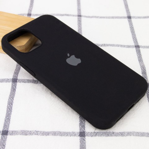 Чохол Silicone Case Full Protective (AA) для Apple iPhone 12 Pro Max (6.7") Чорний / Black