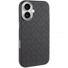 Шкіряний чохол Carved with MagSafe для Apple iPhone 16 (6.1") Black