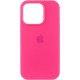 Чохол Silicone Case (AA) Logo with MagSafe для Apple iPhone 15 (6.1") Рожевий / Barbie pink
