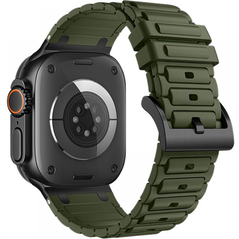 Ремінець Hoco WA35 Emir series thickened silicone strap для Apple watch 44/45/46/49mm Army Green