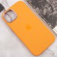Чохол Silicone Case Metal Buttons (AA) для Apple iPhone 12 Pro Max (6.7") Помаранчевий / Marigold