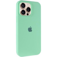 Чохол Silicone Case Full Protective (AA) для Apple iPhone 15 Pro (6.1") Зелений / Pistachio