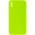 Silicone Case Square Full Camera Protective (AA) NOLOGO для Apple iPhone XS Max (6.5") Салатовий / Neon green