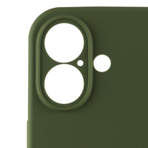 Чохол Silicone Case Full Camera Protective (AA) для Apple iPhone 16 Plus (6.7") Зелений / Dark Olive