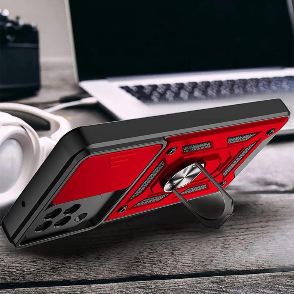 Чохол Ummi Camshield Serge Ring для Samsung Galaxy M53 5G Червоний