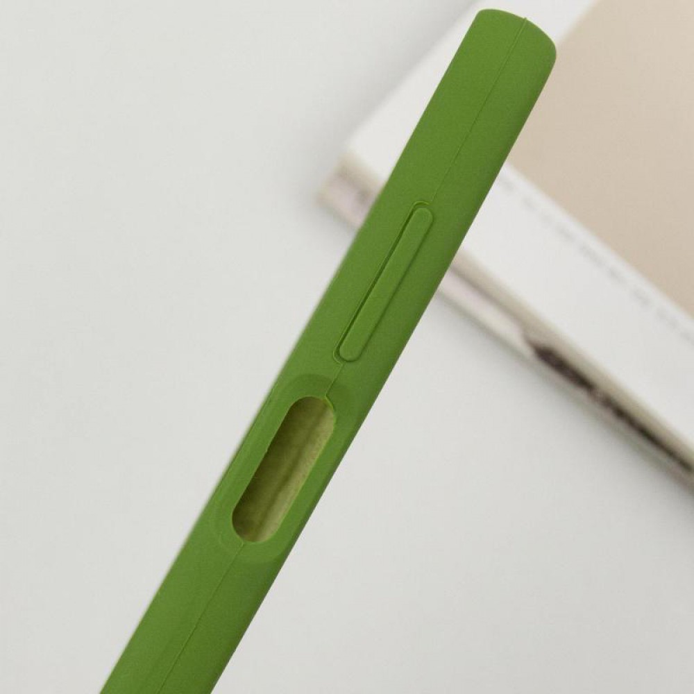 Чохол Silicone Cover Lakshmi Full Camera (AA) для Samsung Galaxy A15 4G/5G / M15 5G Зелений / Dark green