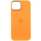 Чохол Silicone Case Metal Buttons (AA) для Apple iPhone 12 Pro Max (6.7") Помаранчевий / Marigold