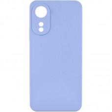 Чохол TPU GETMAN Liquid Silk Full Camera для Oppo A78 4G Бузковий / Light purple