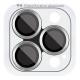Захисне скло Metal Classic на камеру (в упак.) для Apple iPhone 16 Pro (6.3") / 16 Pro Max (6.9") Срібний / Silver