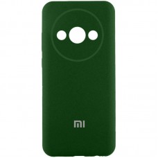 Чохол Silicone Cover Lakshmi Full Camera (AA) with logo для Xiaomi Redmi A3 Зелений / Dark green