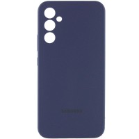 Чохол Silicone Cover Lakshmi Full Camera (AAA) with Logo для Samsung Galaxy S24 FE Темно-синій / Midnight blue