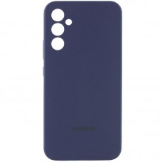 Чохол Silicone Cover Lakshmi Full Camera (AAA) with Logo для Samsung Galaxy S24 FE Темно-синій / Midnight blue
