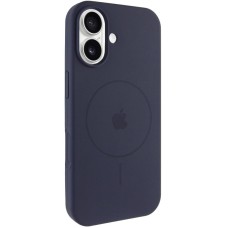 Чохол Silicone Case Full Protective (AA) V2 with MagSafe для Apple iPhone 17 (6.3") Темно-синій / Midnight blue