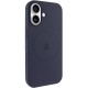 Чохол Silicone Case Full Protective (AA) V2 with MagSafe для Apple iPhone 17 (6.3") Темно-синій / Midnight blue