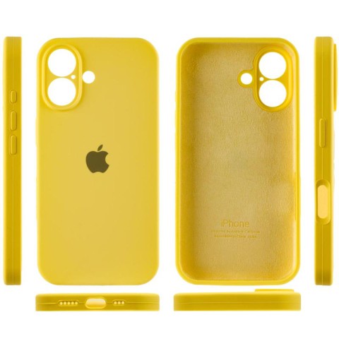 Чохол Silicone Case Full Camera Protective (AA) для Apple iPhone 16 Plus (6.7") Жовтий / Yellow