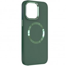 TPU чохол Bonbon Metal Style with MagSafe для Apple iPhone 11 (6.1") Зелений / Pine green