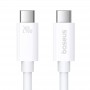 Дата кабель Baseus Superior Series 2 USB4 Full-Function Type-C to Type-C 240W (1m) (P10365200211) Moon White
